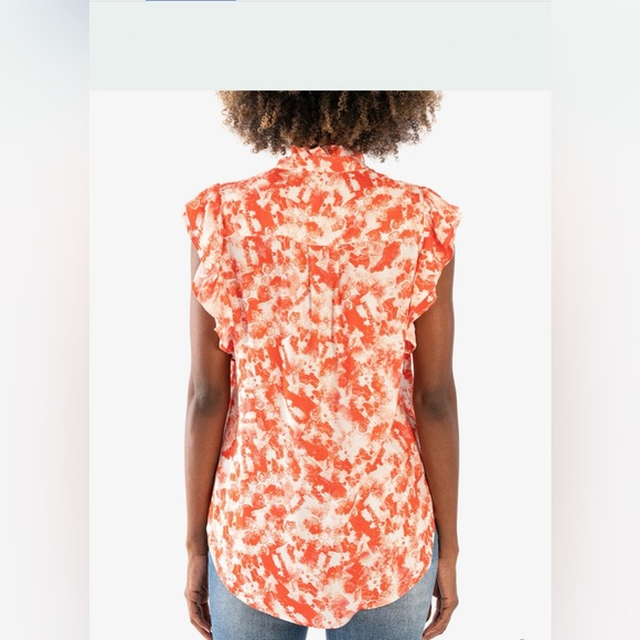 KUT FROM THE‎ KLOTH KATALIA SLEEVELESS RUFFLE BUTTON UP TOP Size M - Picture 9 of 13